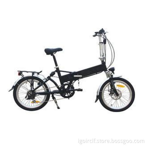 Black Lightweight Folding electric bike 250webike 36v10ah A